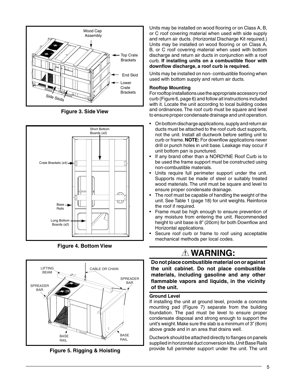 Warning | Reznor P6SP Unit Installation Manual User Manual | Page 5 / 32