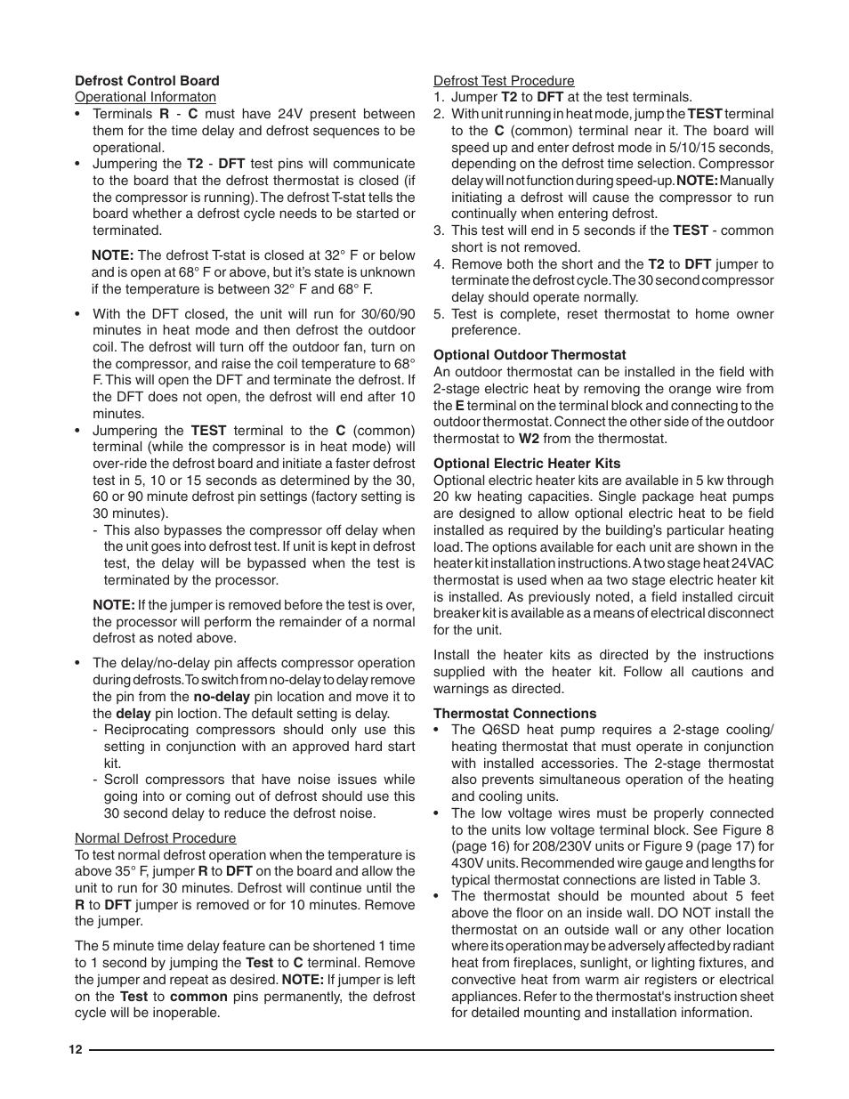 Reznor Q6SD (3ph) Unit Installation Manual User Manual | Page 12 / 24