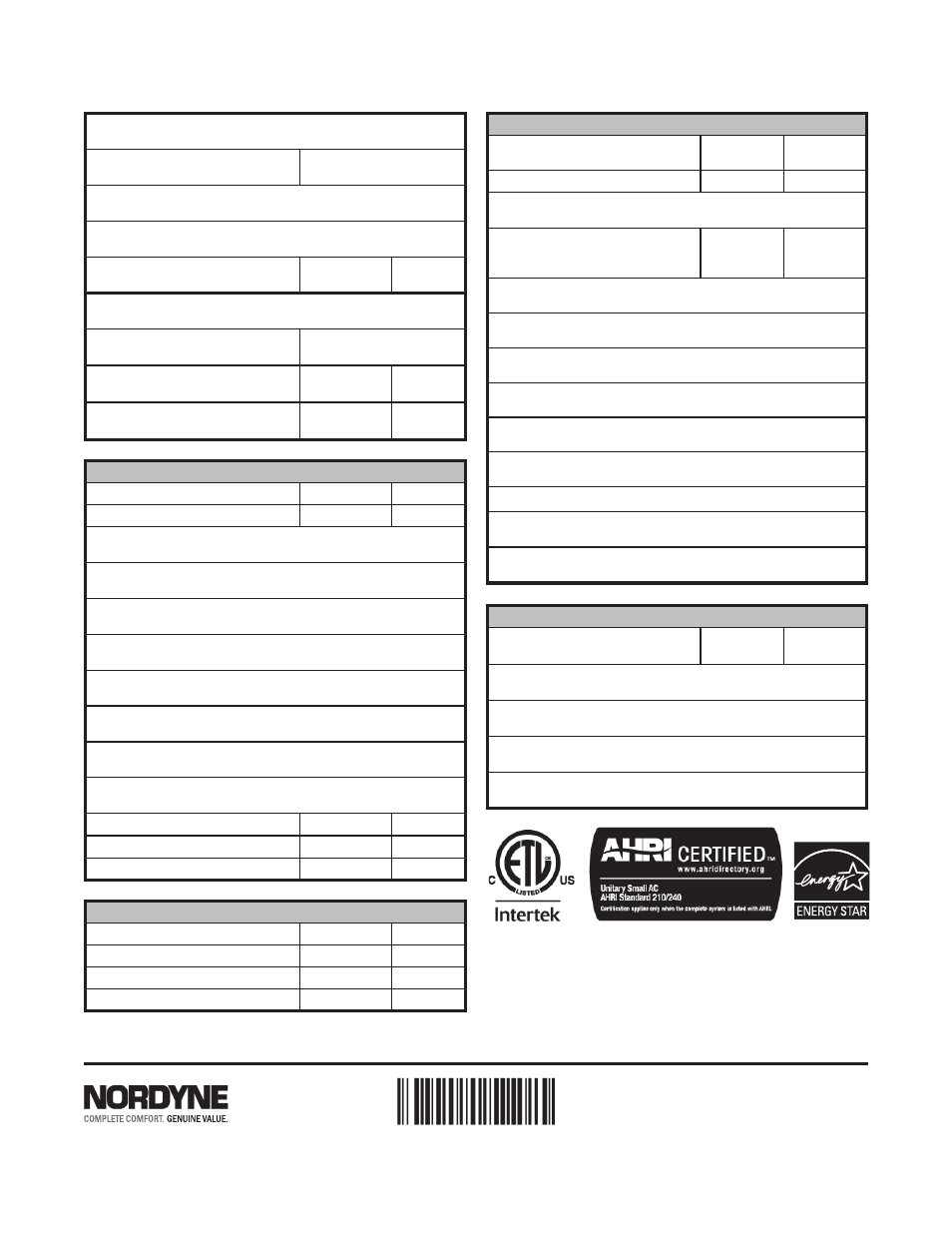 Installation/performance check list, O'fallon, mo | Reznor R6GD Unit Installation Manual User Manual | Page 36 / 36