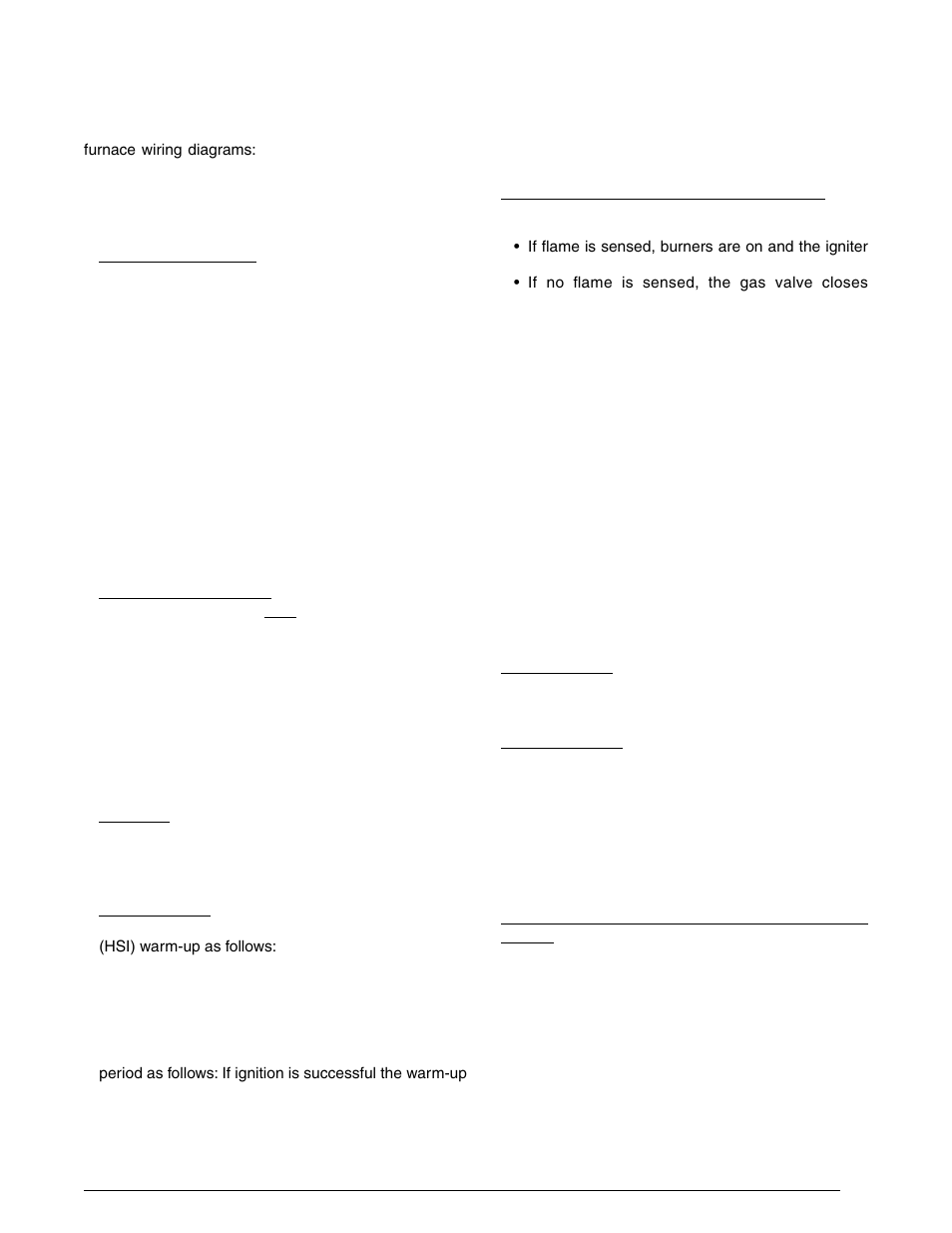 Operating sequence, Heating mode, Ating sequence | Operating sequence section | Reznor R6GI Unit Installation Manual User Manual | Page 19 / 40