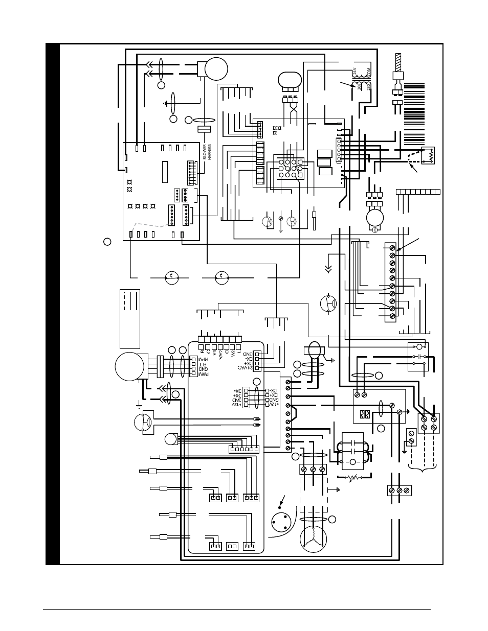 Figure 18. wiring diagram (5 ton), Figure, Verify the connections didn’t loosen | Figure 18, Before making any electrical connections, The five temperature sensors are color coded so, Wiring dia gram | Reznor R6GI Unit Installation Manual User Manual | Page 35 / 40