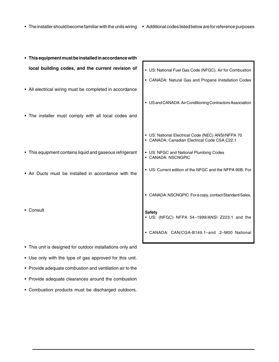 Requirements & codes | Reznor R6GI Unit Installation Manual User Manual | Page 4 / 40