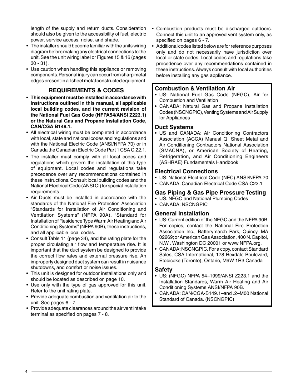 Reznor R6GN Unit Installation Manual User Manual | Page 4 / 36