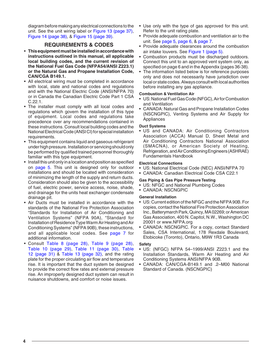 Requirements & codes | Reznor R8HE Unit Installation Manual User Manual | Page 4 / 52
