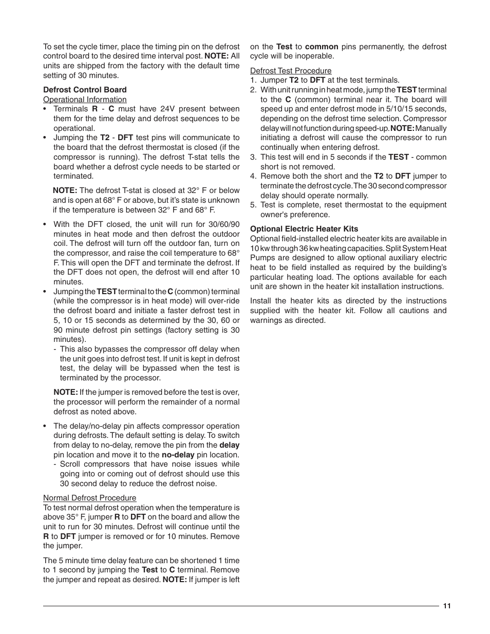 Reznor T5BP Unit Installation Manual User Manual | Page 11 / 24