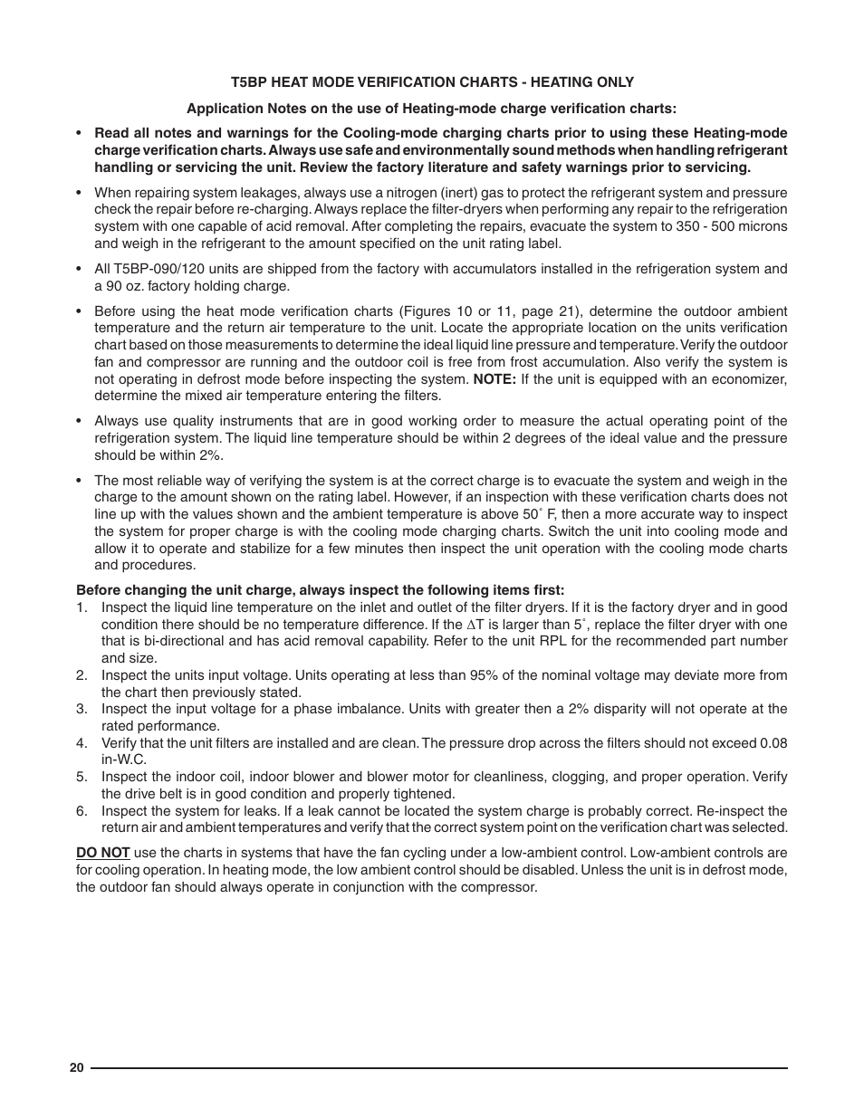 Reznor T5BP Unit Installation Manual User Manual | Page 20 / 24