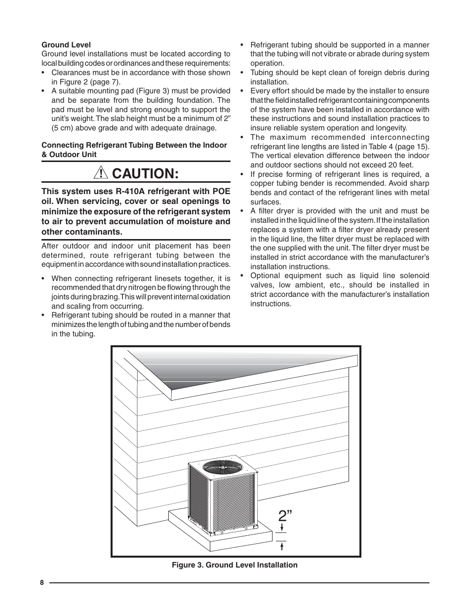 Caution | Reznor T5BP Unit Installation Manual User Manual | Page 8 / 24