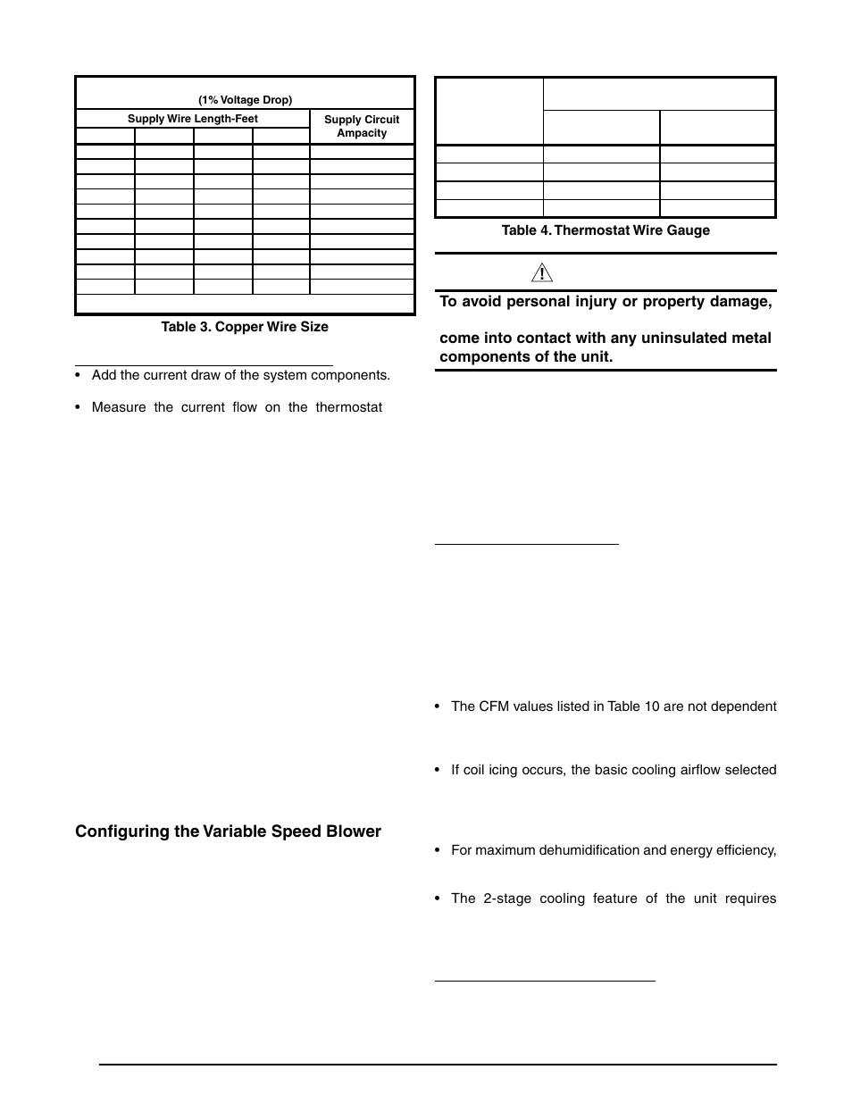 Caution, Checking heat anticipator settings, Heating configurations | Configuring the variable speed blower, Selecting cooling airflow, Selecting gas heating airflow | Reznor R6GF Unit Installation Manual User Manual | Page 12 / 36