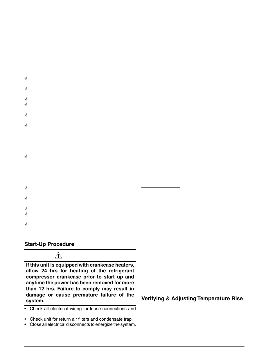 Warning | Reznor R6GF Unit Installation Manual User Manual | Page 17 / 36