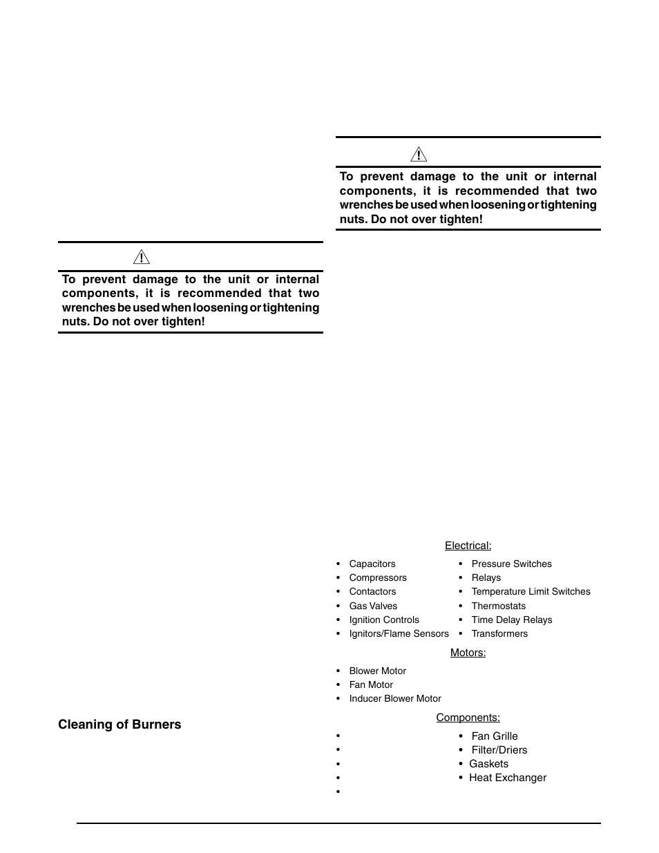 Caution | Reznor R6GF Unit Installation Manual User Manual | Page 22 / 36