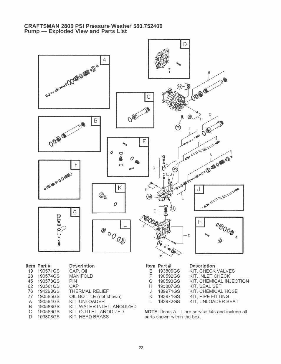 Craftsman 580.752400 User Manual | Page 23 / 52