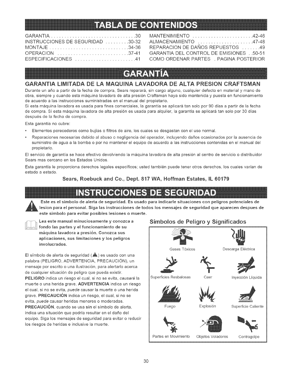Craftsman 580.752400 User Manual | Page 30 / 52