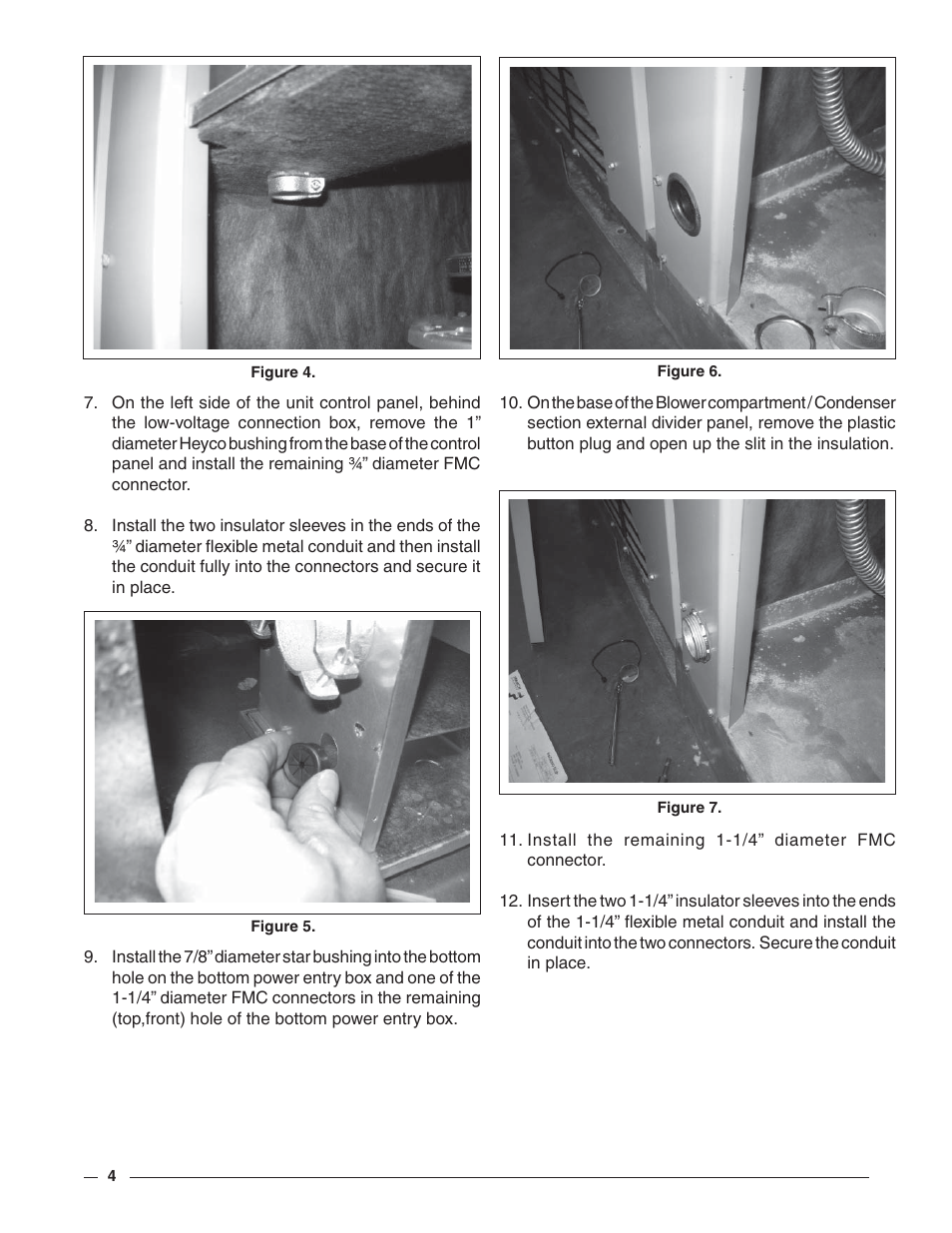Reznor R6GP Option - Installation - Bottom Power Entry User Manual | Page 4 / 8