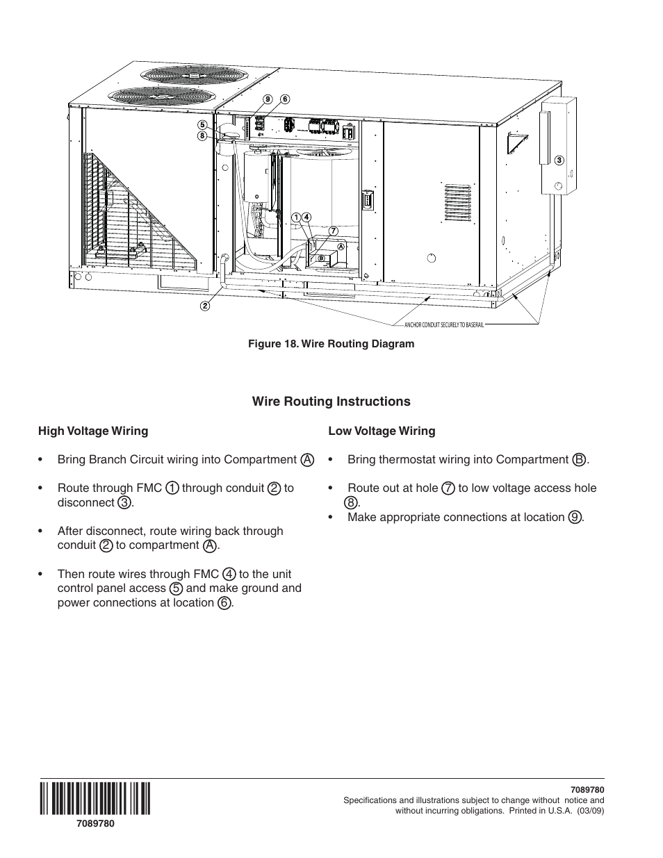 Reznor R6GP Option - Installation - Bottom Power Entry User Manual | Page 8 / 8