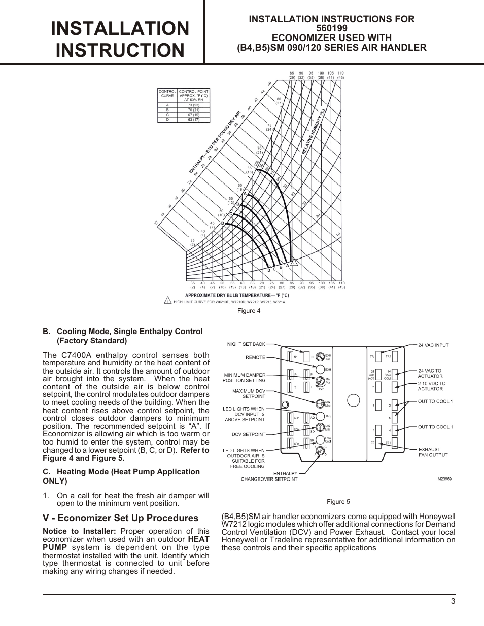 Installation instruction | Reznor B5SM Option - Installation - Economizer User Manual | Page 3 / 8