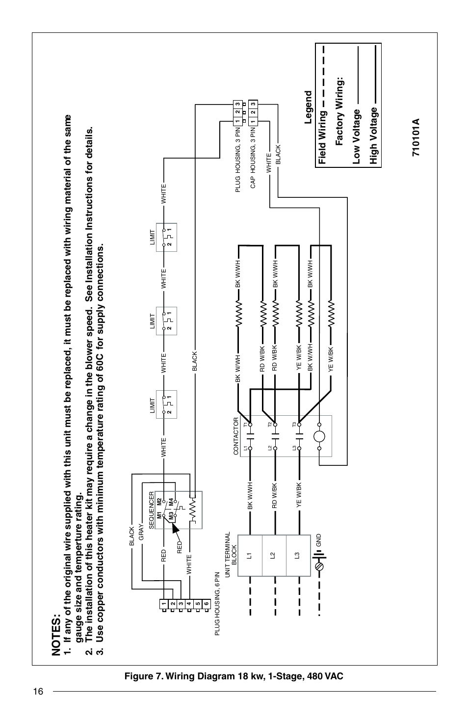 Reznor Q6SP Option - Installation - Elec Heating User Manual | Page 16 / 20