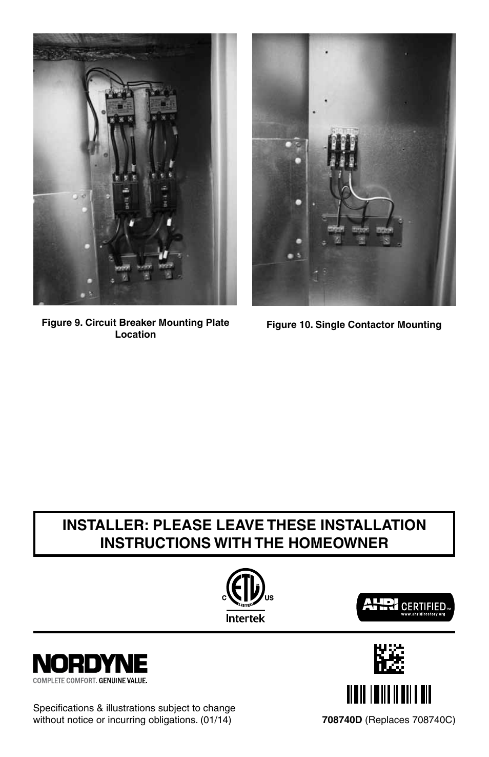 Reznor Q6SP Option - Installation - Elec Heating User Manual | Page 20 / 20