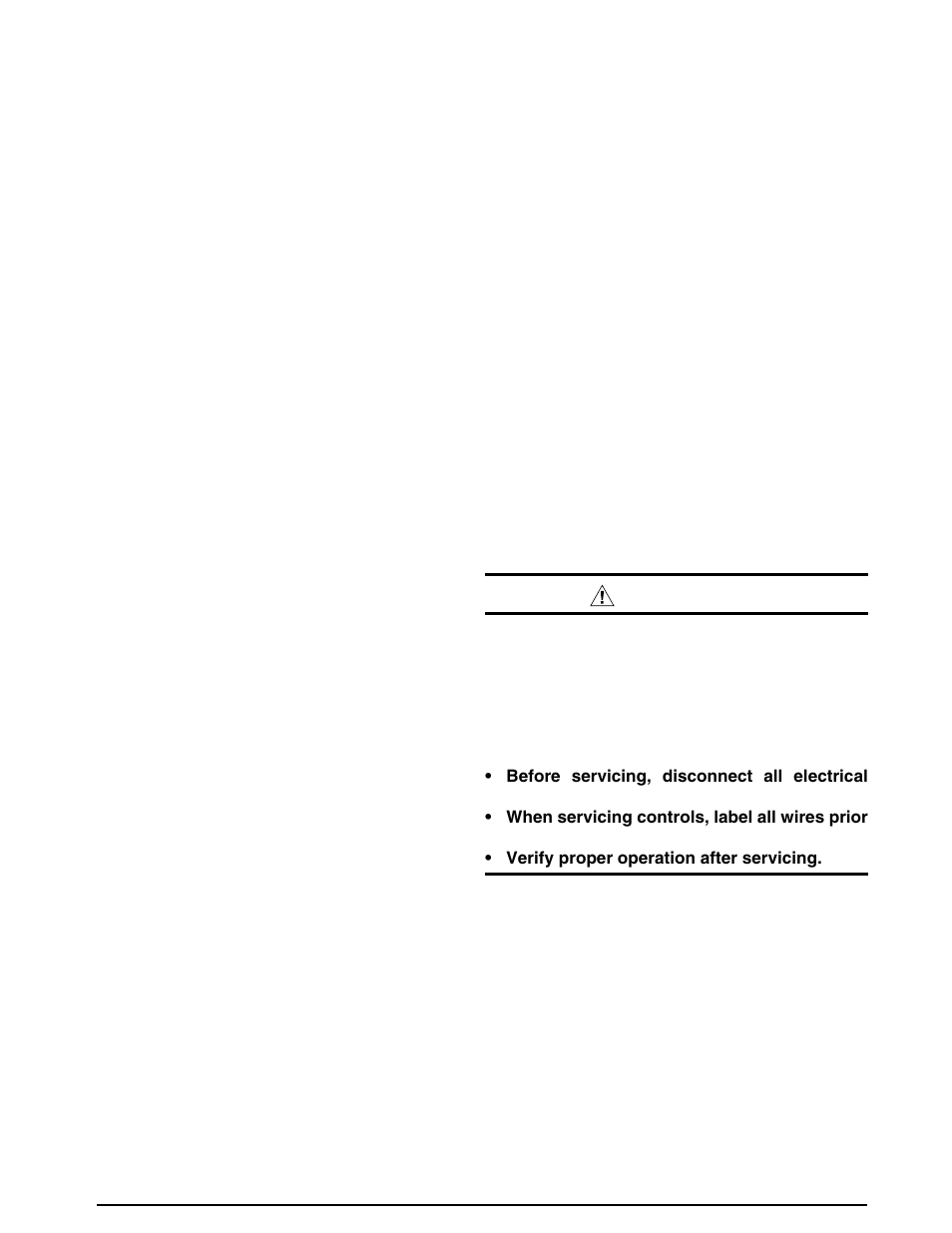 Warning | Reznor Q6SD Option - Installation - Elec Heating User Manual | Page 2 / 40