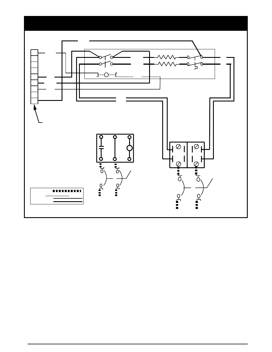 Wiring diagram, Compressor contactor | Reznor Q6SD Option - Installation - Elec Heating User Manual | Page 22 / 40