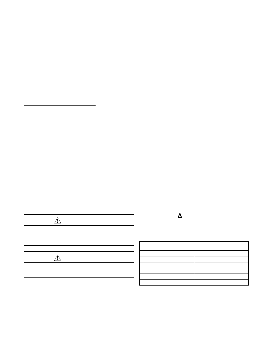 Warning, Temp rise: δ t= (btu/h)/(cfm*1.08) | Reznor Q6SD Option - Installation - Elec Heating User Manual | Page 4 / 40