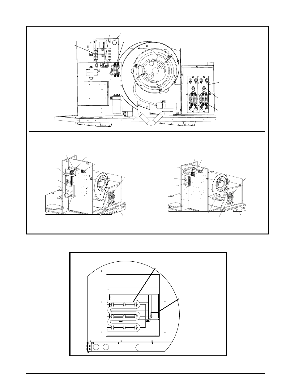 Figures & tables, Heating elements support bracket | Reznor Q6SD Option - Installation - Elec Heating User Manual | Page 5 / 40