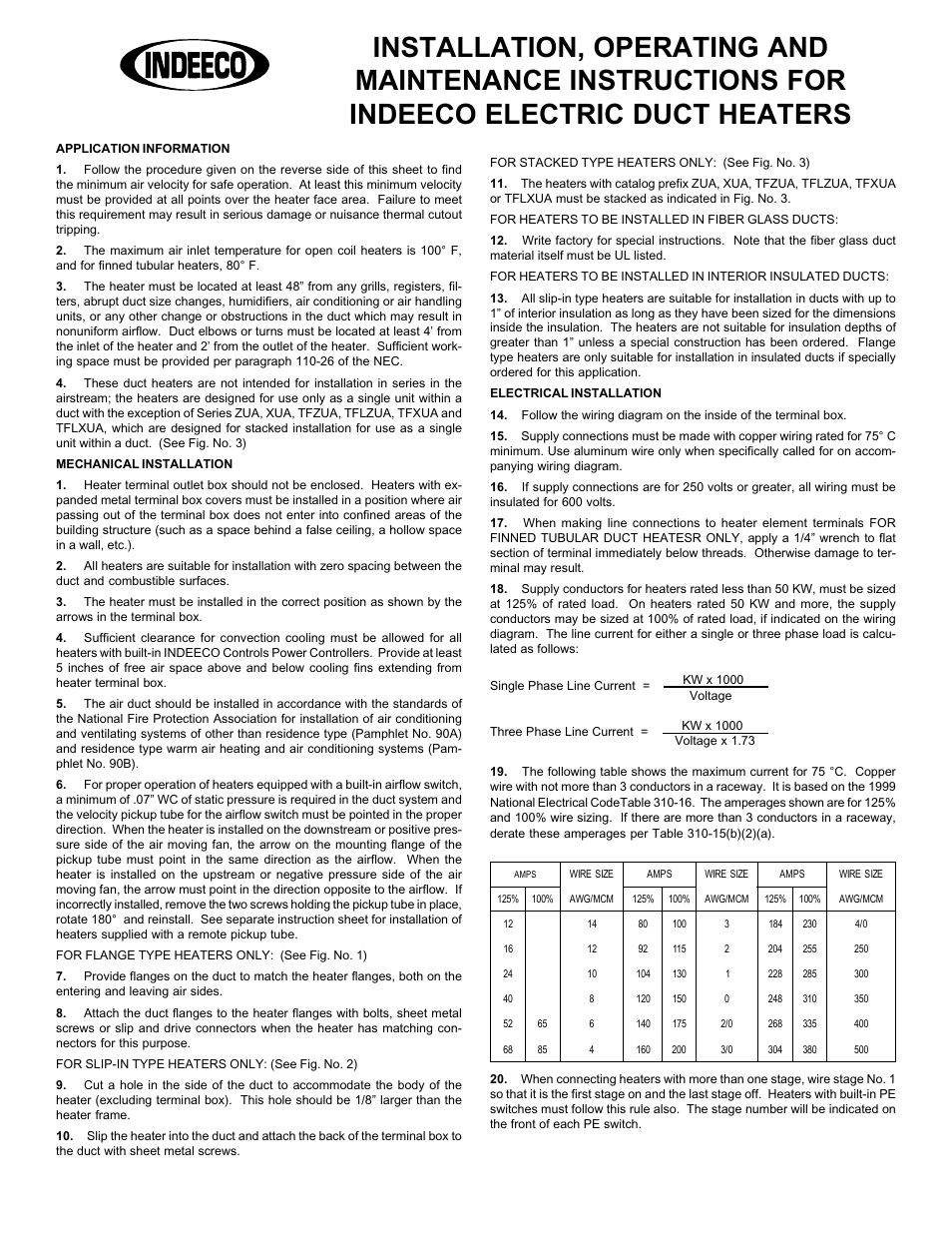 Reznor B5SM Option - Installation - Heater Kit User Manual | 2 pages