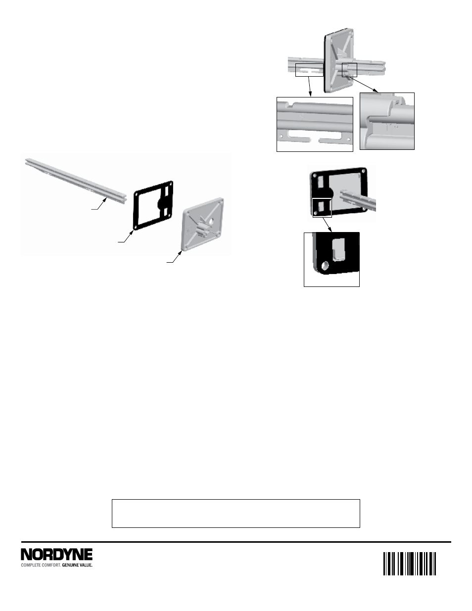 Sensor mounting | Reznor Q6SP Option - Installation - Enthalpy Sensor - Light Commercial User Manual | Page 2 / 2