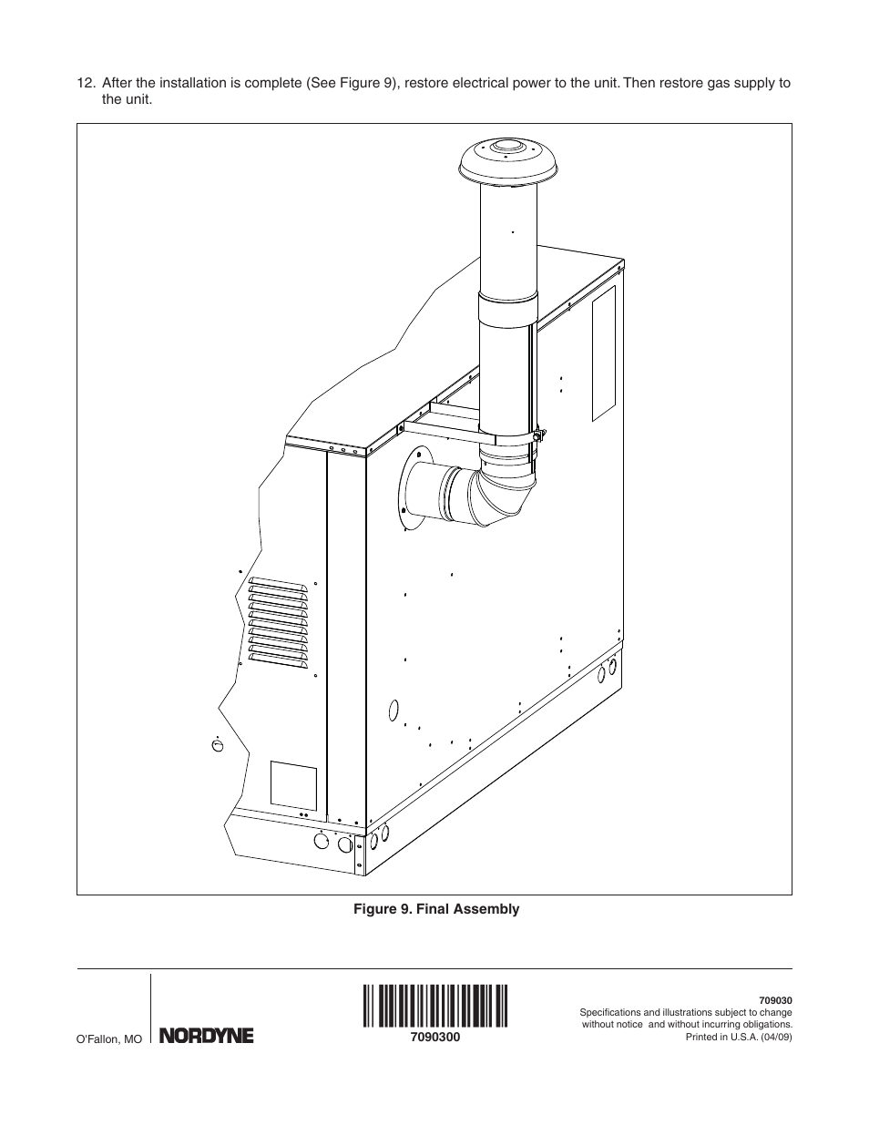 Reznor R6GP Option - Installation - Flue Exhaust Extension User Manual | Page 4 / 4