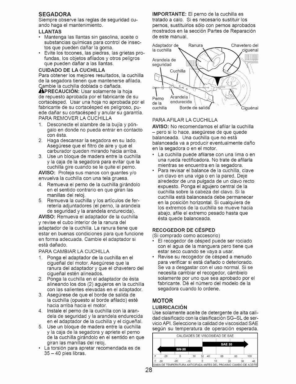 Motor | Craftsman 917.385270 User Manual | Page 28 / 44