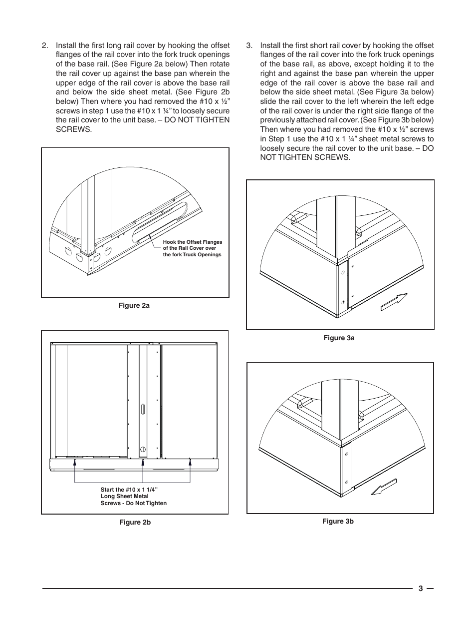 Reznor DF6SF Option - Installation - Skirt Trim Kit - Light Commercial User Manual | Page 3 / 4