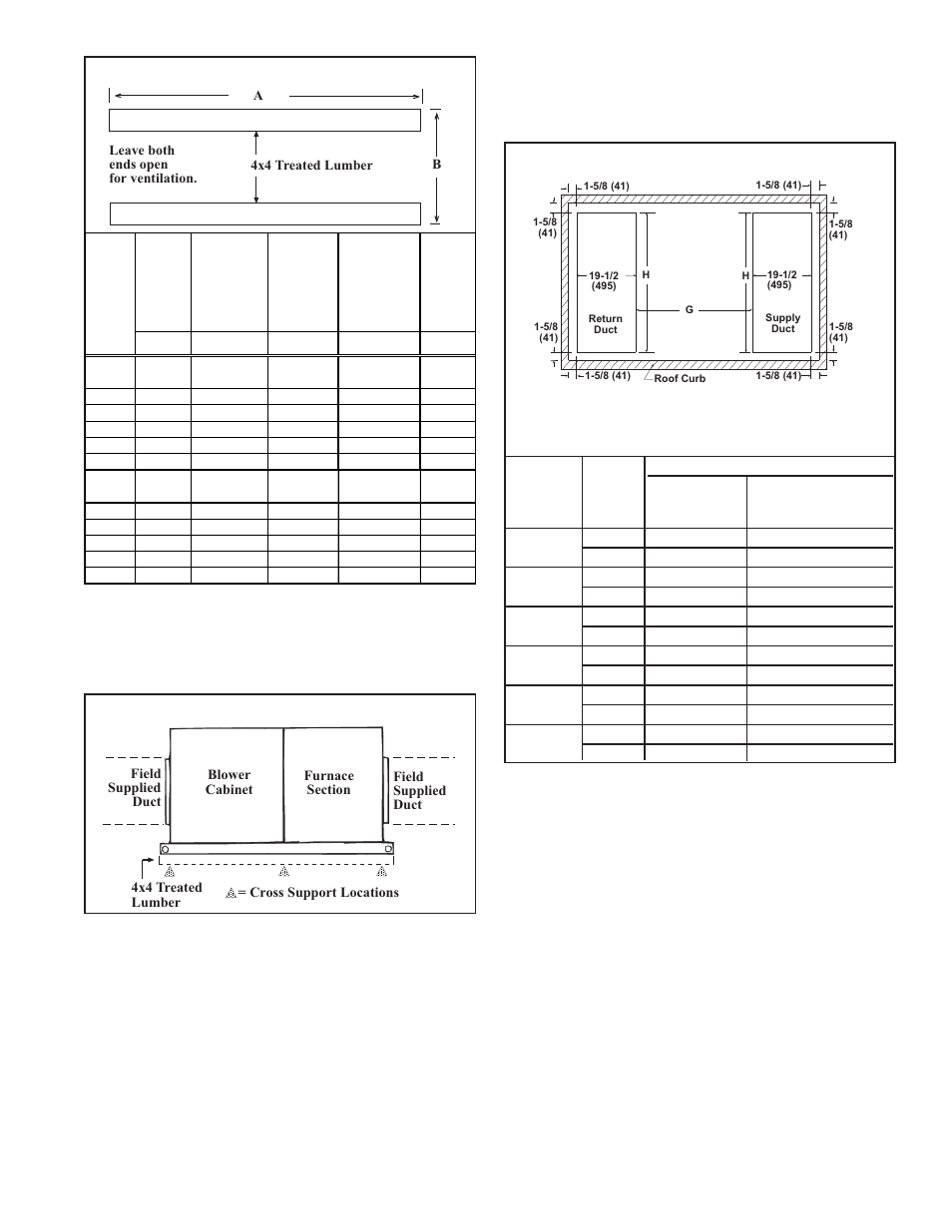 Roof curb assembly and installation | Reznor XE Unit Installation Manual User Manual | Page 10 / 45