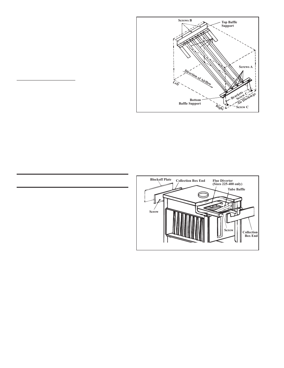 Burner rack removal, Cleaning pilot and main burners, Cleaning the heat exchanger | Burner rack removal instructions, Cleaning pilot & main burners | Reznor XE Unit Installation Manual User Manual | Page 43 / 45