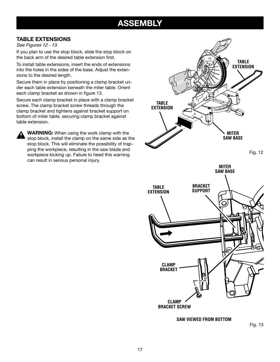 Assembly | Craftsman 315.21234 User Manual | Page 17 / 42
