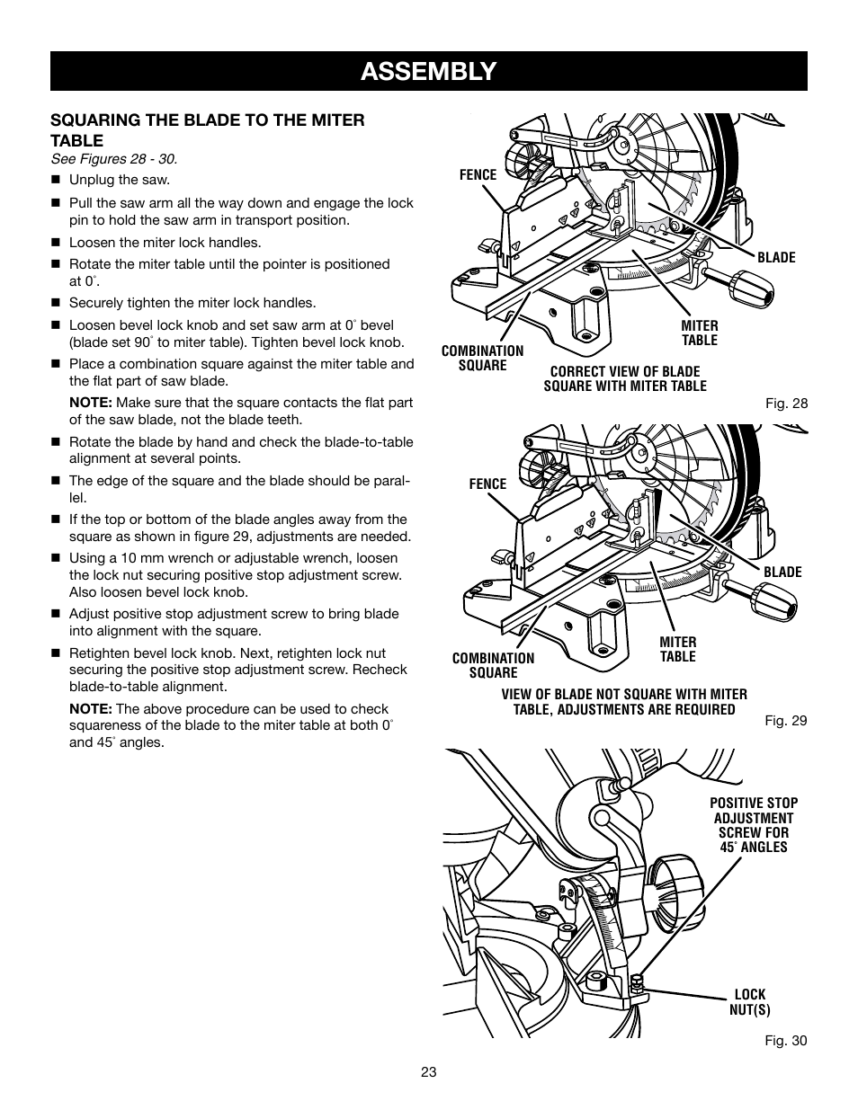 Assembly | Craftsman 315.21234 User Manual | Page 23 / 42