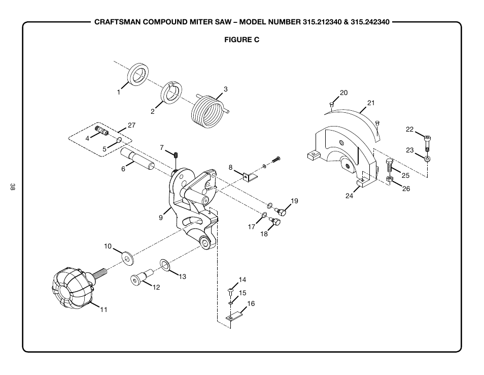 Craftsman 315.21234 User Manual | Page 38 / 42