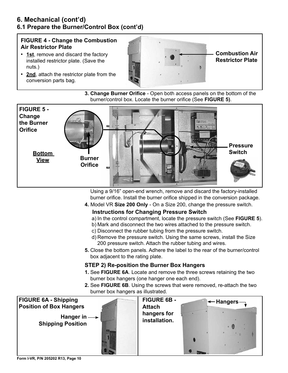Mechanical (cont’d) | Reznor VR Unit Installation Manual User Manual | Page 11 / 49