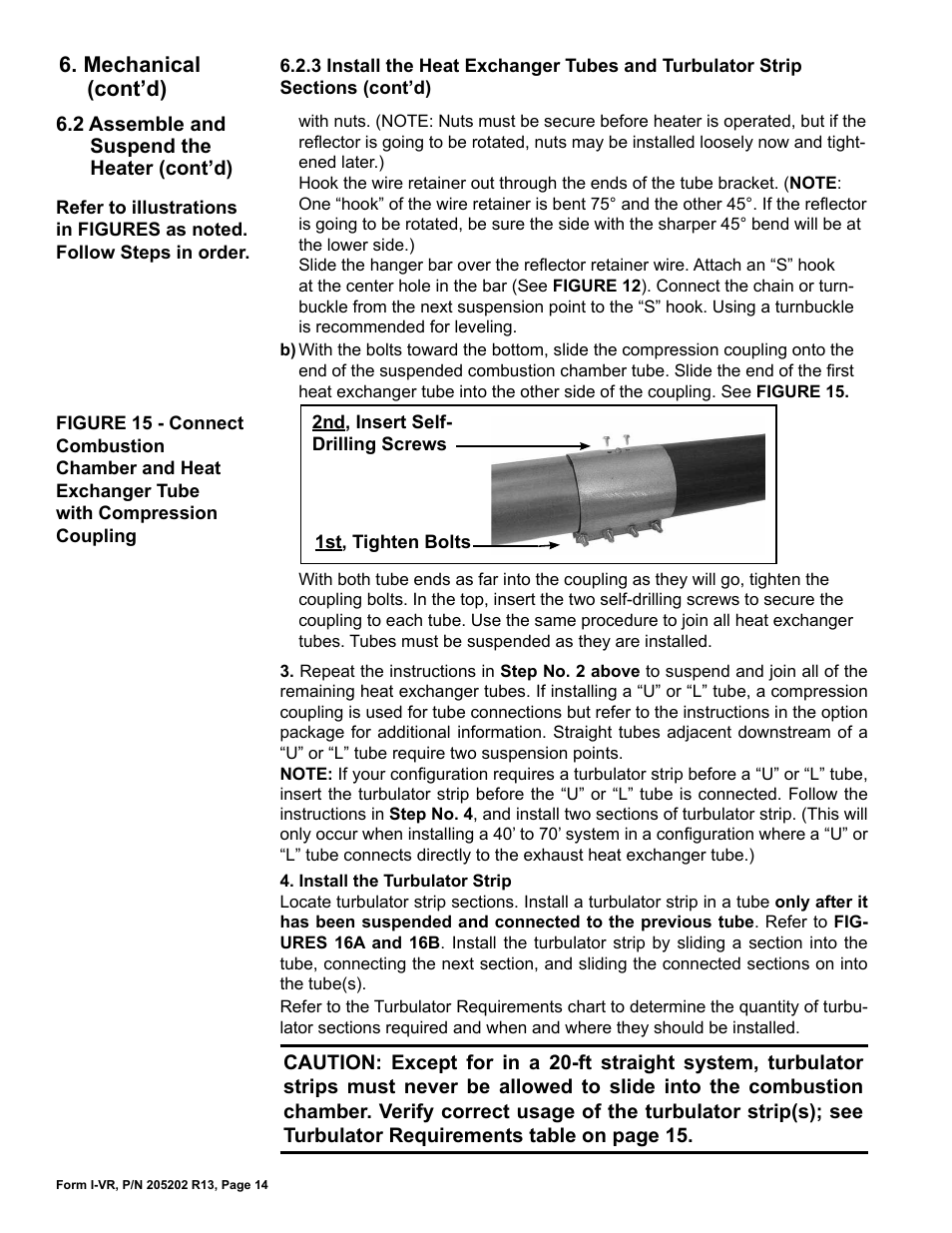 Reznor VR Unit Installation Manual User Manual | Page 15 / 49