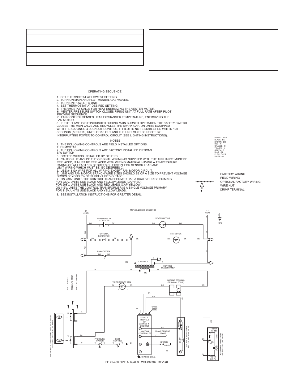 Typical wiring diagrams -- pages 13 - 16 | Reznor BE Unit Installation Manual User Manual | Page 14 / 29