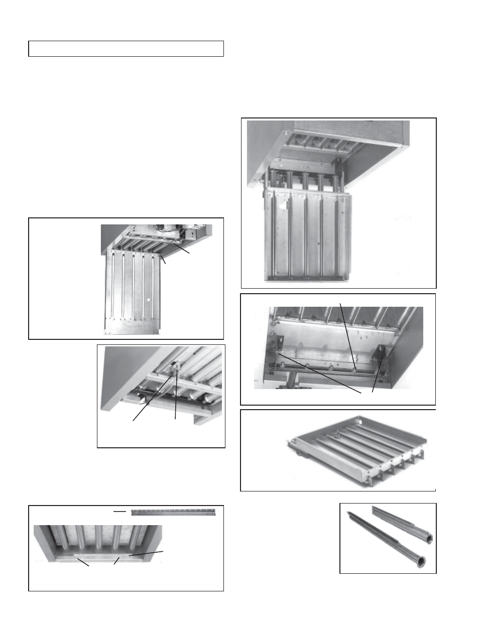 Burner rack removal, Service and maintenance (cont'd) | Reznor BE Unit Installation Manual User Manual | Page 25 / 29