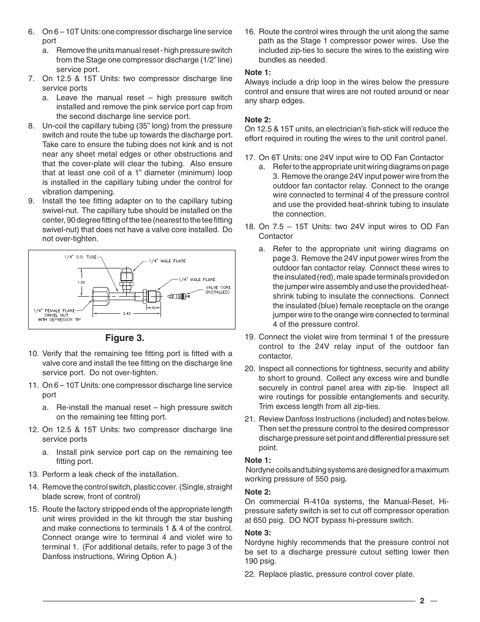 Reznor P6SP Option - Installation - Low Ambient - Light Commercial User Manual | Page 2 / 4