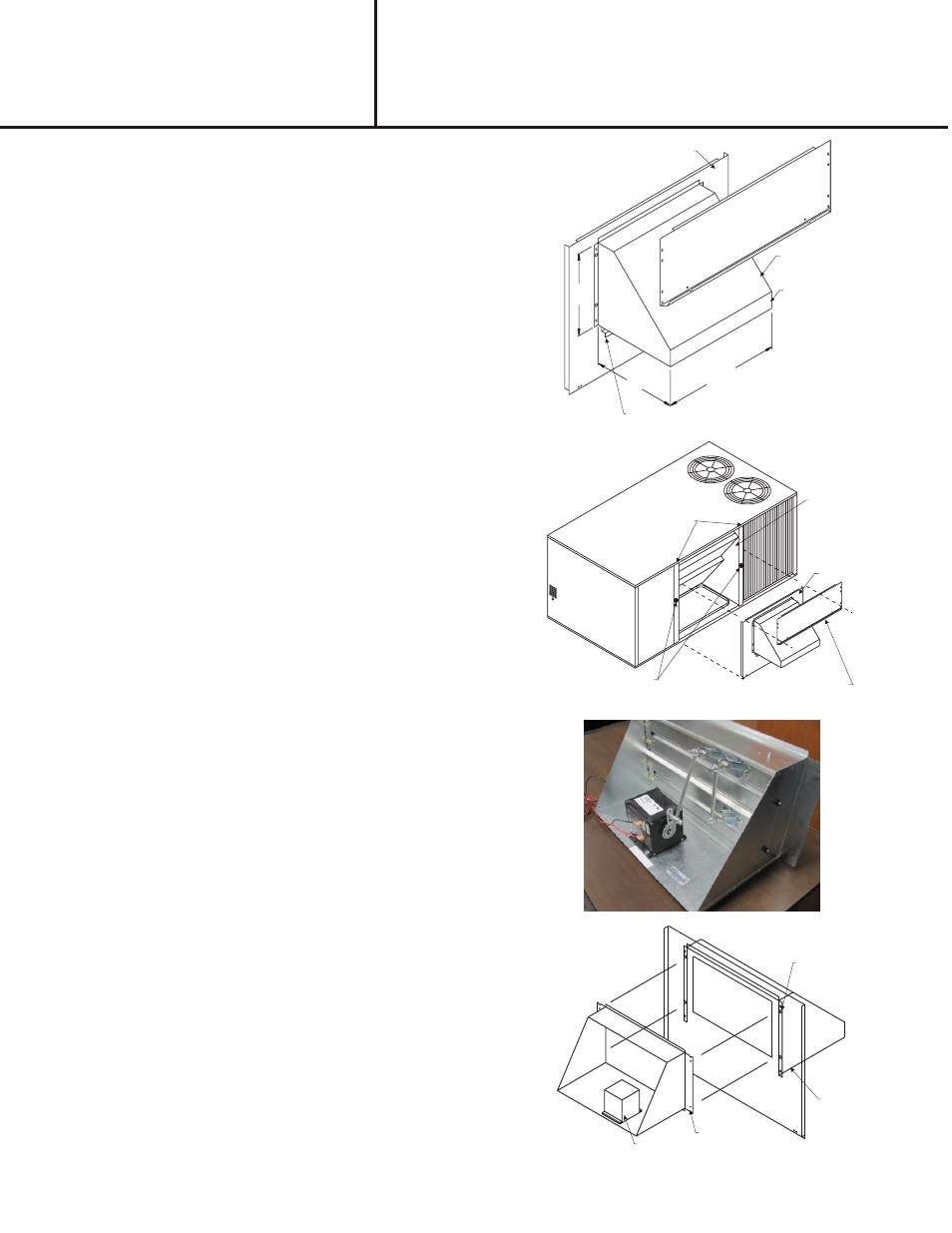 Reznor R6GP Option - Installatin - Outside Air Damper - Light Commercial User Manual | 3 pages