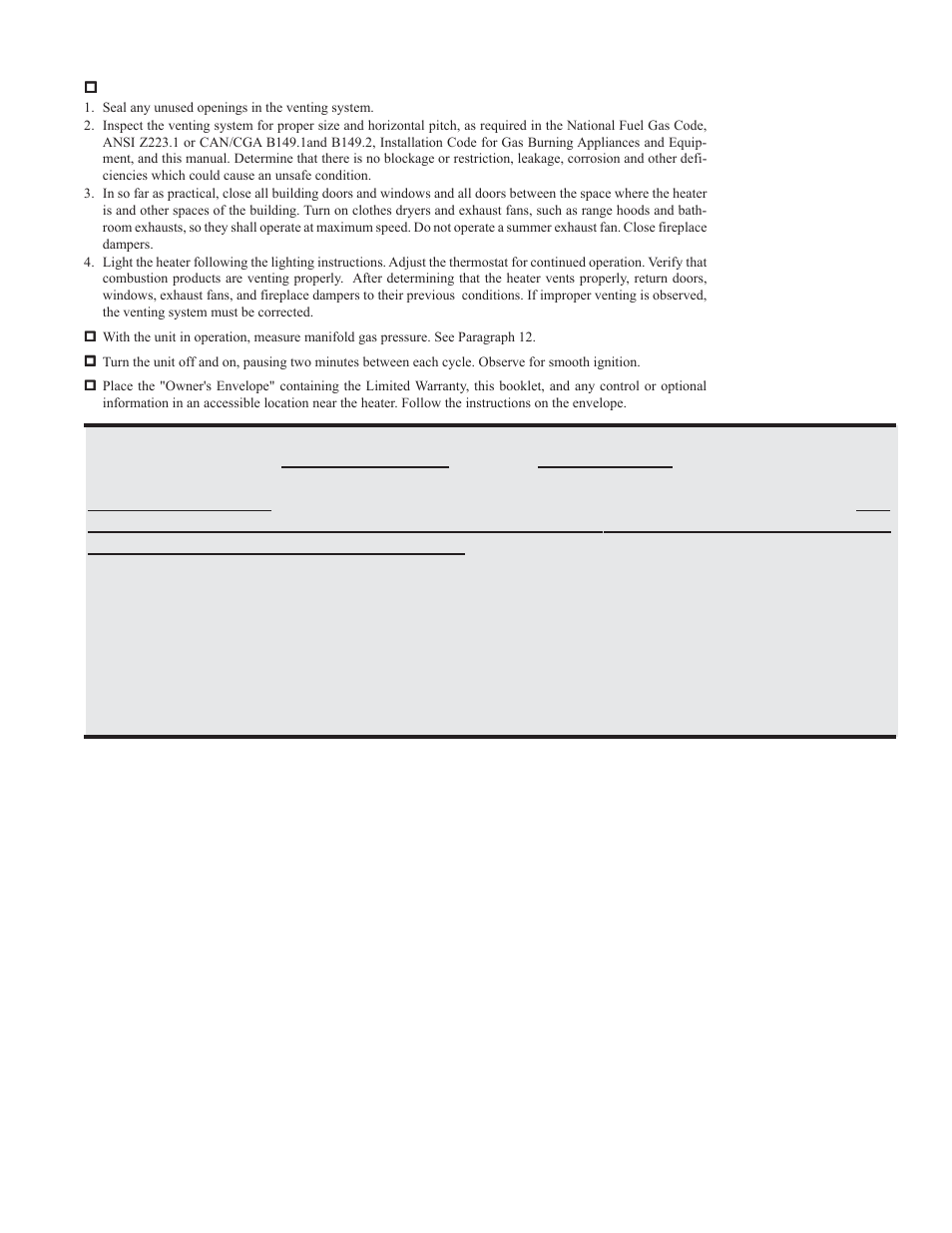 Reznor FT Unit Installation Manual User Manual | Page 16 / 21