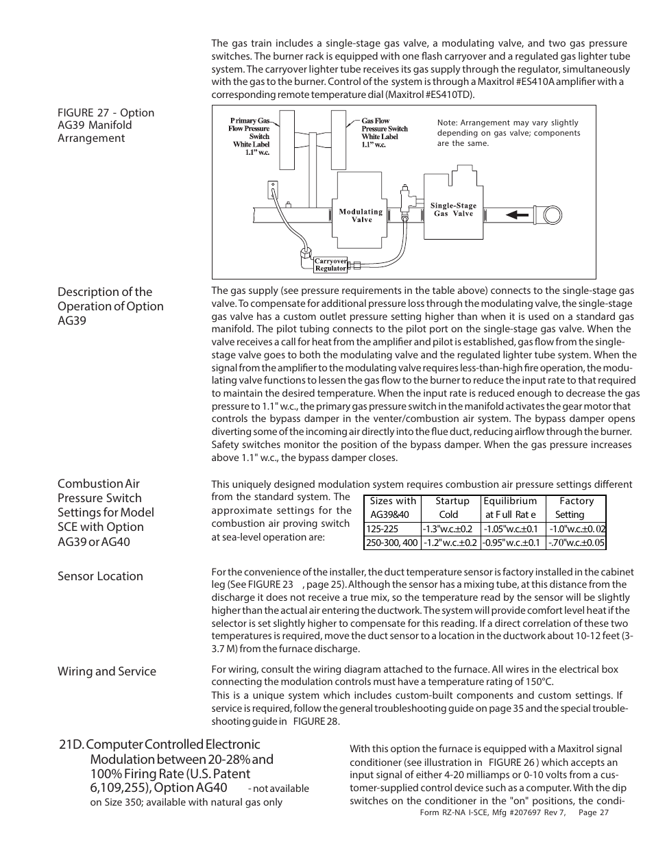 Reznor SCE Unit Installation Manual User Manual | Page 27 / 36