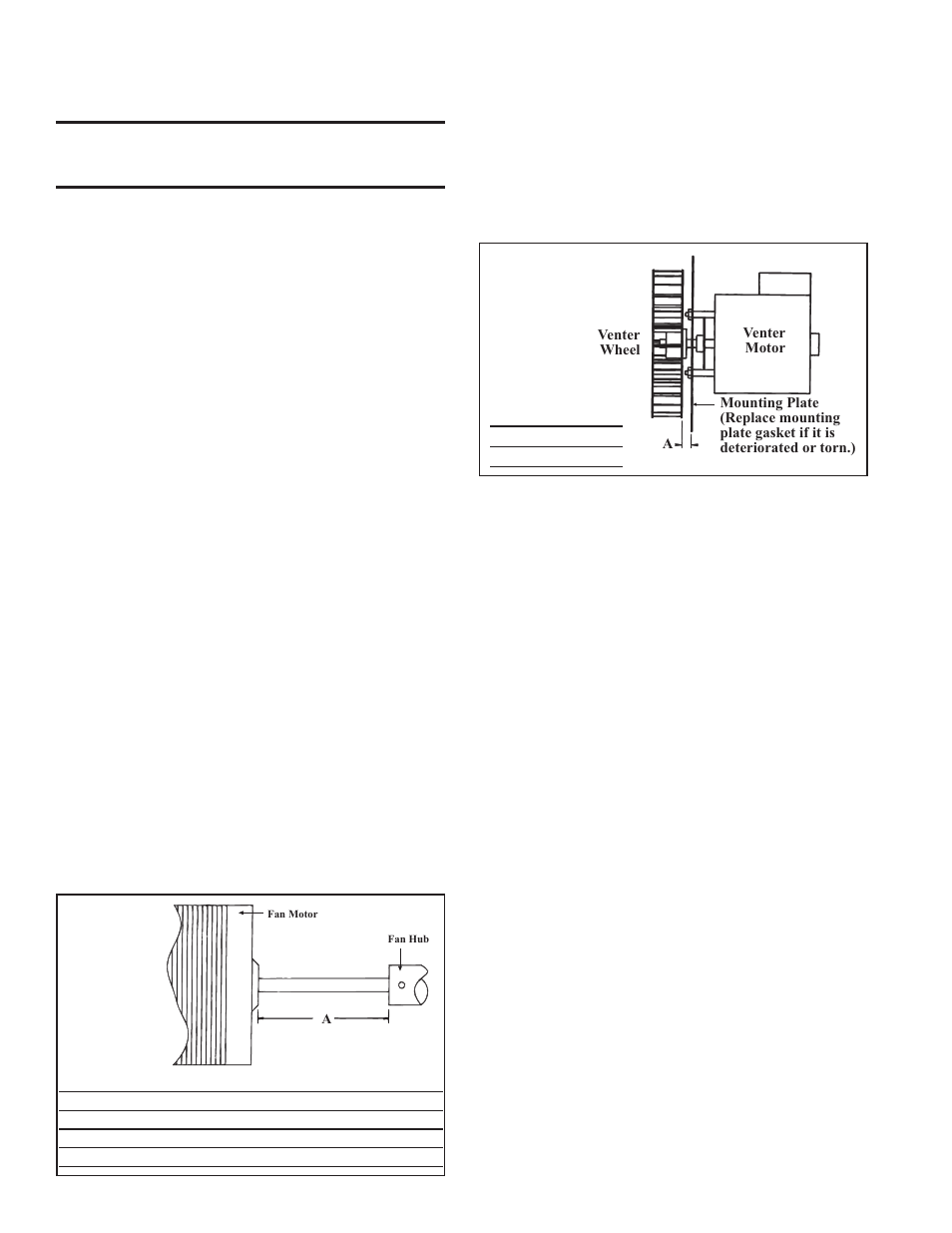 Venter motor, Ignition system (cont'd) | Reznor SFT Unit Installation Manual User Manual | Page 21 / 25