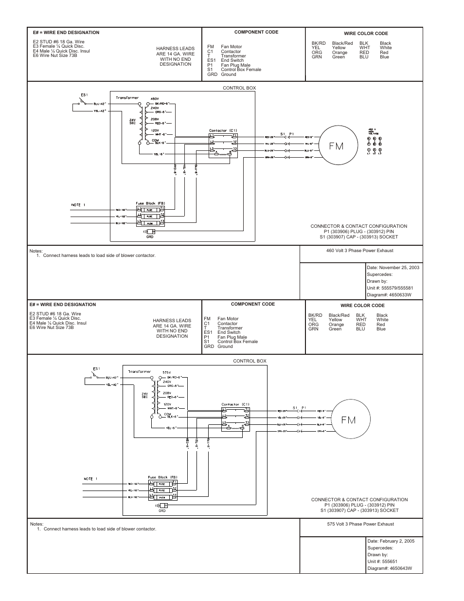 Reznor Q6SD Option - Installation - Power Exhaust - Lt Commercial User Manual | Page 8 / 8