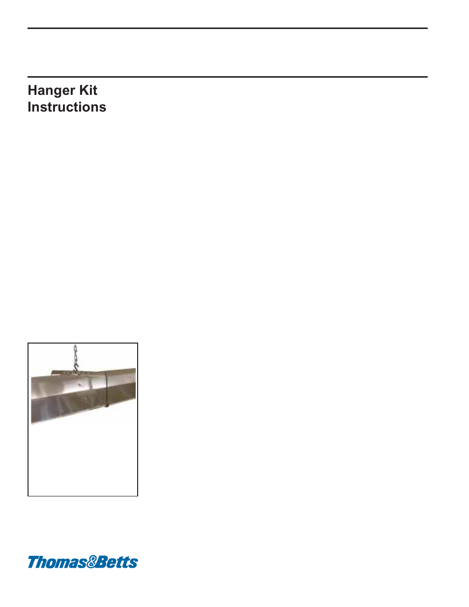Hanger kit instructions | Reznor VR Option - Installation - Hanger Kit User Manual | Page 3 / 3
