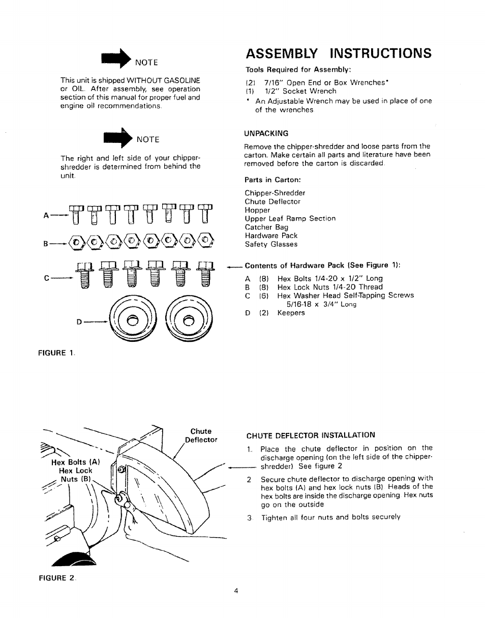 Assembly instructions | Craftsman 247.796890 User Manual | Page 4 / 20