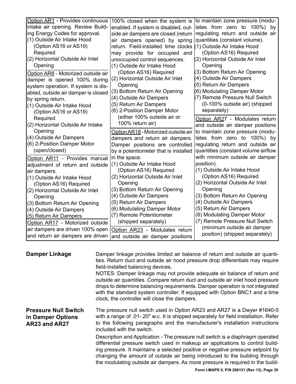 Reznor MAPS II Unit Installation Manual User Manual | Page 35 / 64