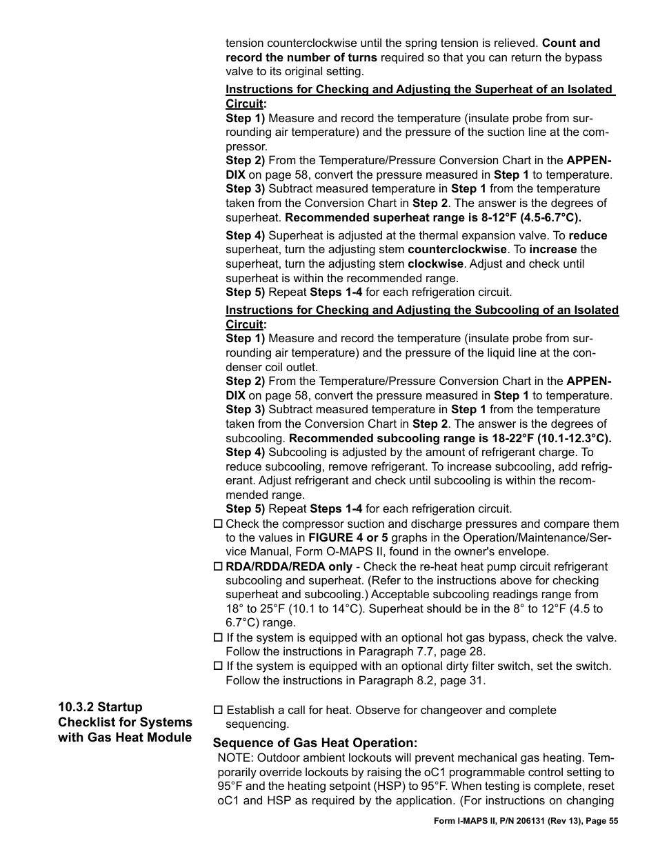 Reznor MAPS II Unit Installation Manual User Manual | Page 55 / 64