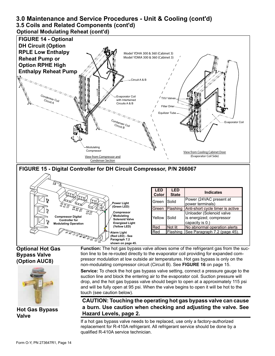 5 coils and related components (cont'd), Optional modulating reheat (cont'd) | Reznor YDSA Operation Manual User Manual | Page 14 / 48